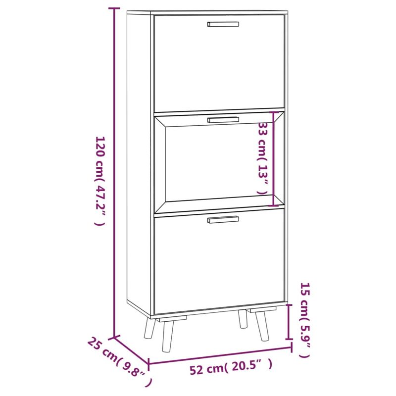 Casa si Gradina - Mobilier - Organizare si depozitare - Organizator incaltaminte - Pantofar, alb, 52x25x120 cm, lemn prelucrat - Infinity.ro