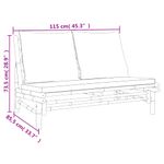 Casa si Gradina - Gradina si terasa - Mobilier exterior - Canapele si fotolii gradina - Banca de gradina cu perne alb crem, bambus - Infinity.ro