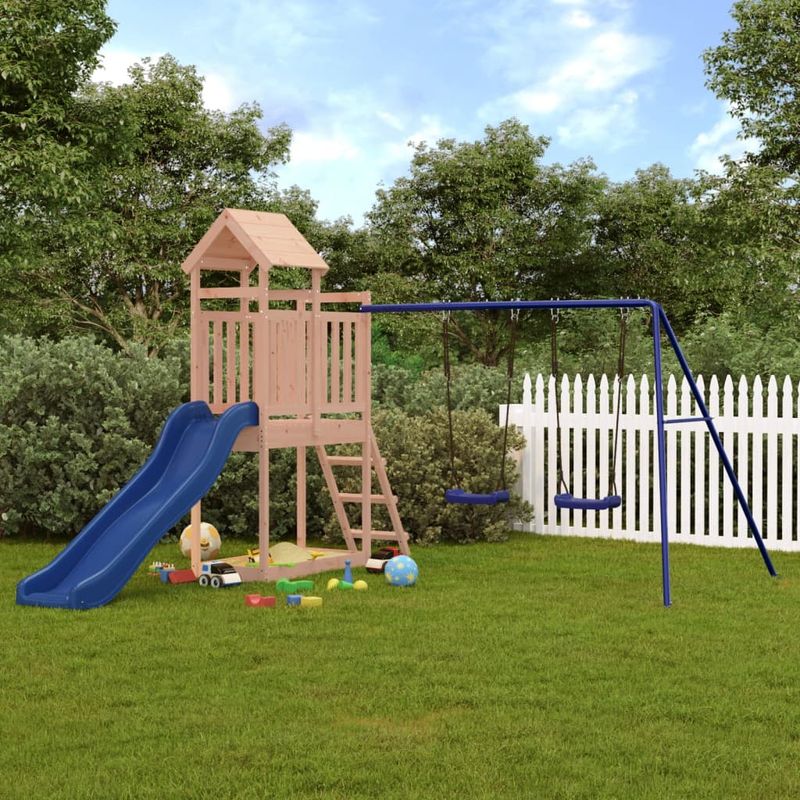 Jucarii, Copii si Bebe - Jucarii si jocuri - Jucarii de exterior - Spatii de joaca si accesorii - Set de joaca pentru exterior, lemn masiv de douglas - Infinity.ro