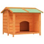 Petshop - Accesorii petshop - Culcusuri si custi - Custi interior si exterior - Cusca de caine, maro, 96x87x80,5 cm, lemn masiv pin - Infinity.ro
