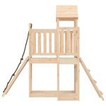 Jucarii, Copii si Bebe - Jucarii si jocuri - Jucarii de exterior - Spatii de joaca si accesorii - Casuta de joaca cu perete de catarat, lemn masiv de pin - Infinity.ro