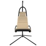 Casa si Gradina - Gradina si terasa - Balansoare si hamace - Balansoare - Scaun balansoar gradina, cu perna, crem, textil oxford si otel - Infinity.ro