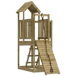 Jucarii, Copii si Bebe - Jucarii si jocuri - Jucarii de exterior - Spatii de joaca si accesorii - Casuta de joaca cu perete de catarat, lemn de pin impregnat - Infinity.ro