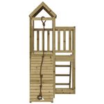 Jucarii, Copii si Bebe - Jucarii si jocuri - Jucarii de exterior - Spatii de joaca si accesorii - Casuta de joaca cu perete de catarat, lemn de pin impregnat - Infinity.ro