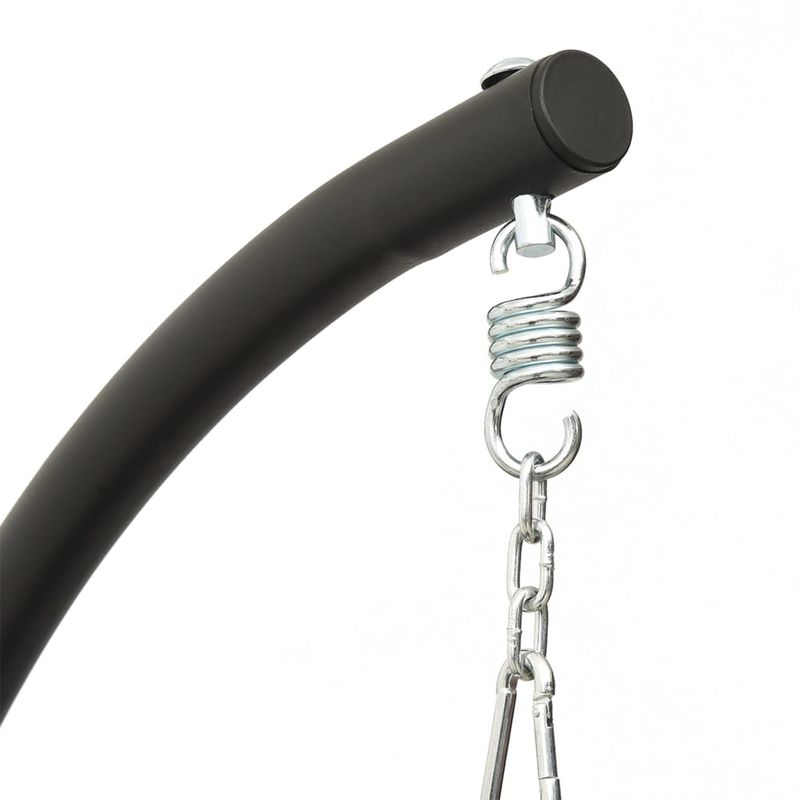 Casa si Gradina - Gradina si terasa - Balansoare si hamace - Balansoare - Scaun balansoar gradina, cu perna, crem, textil oxford si otel - Infinity.ro