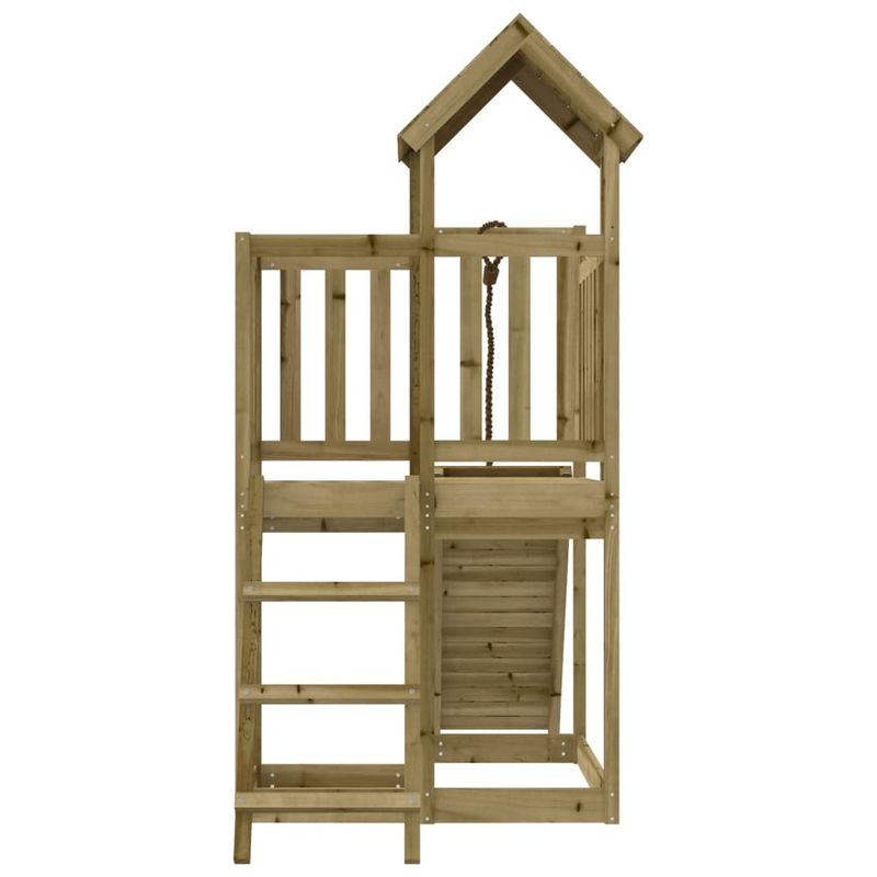 Jucarii, Copii si Bebe - Jucarii si jocuri - Jucarii de exterior - Spatii de joaca si accesorii - Casuta de joaca cu perete de catarat, lemn de pin impregnat - Infinity.ro
