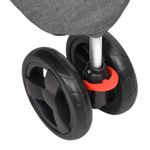 Petshop - Accesorii petshop - Culcusuri si custi - Genti si articole transport - Carucior pliabil pentru caini , gri, 80x46x98 cm tesatura Oxford - Infinity.ro