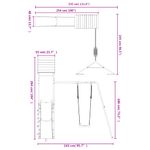 Jucarii, Copii si Bebe - Jucarii si jocuri - Jucarii de exterior - Spatii de joaca si accesorii - Set de joaca pentru exterior, lemn de pin impregnat - Infinity.ro