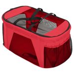 Petshop - Accesorii petshop - Culcusuri si custi - Genti si articole transport - Carucior pliabil caini 2 niveluri rosu 83x48x97cm textil Oxford - Infinity.ro
