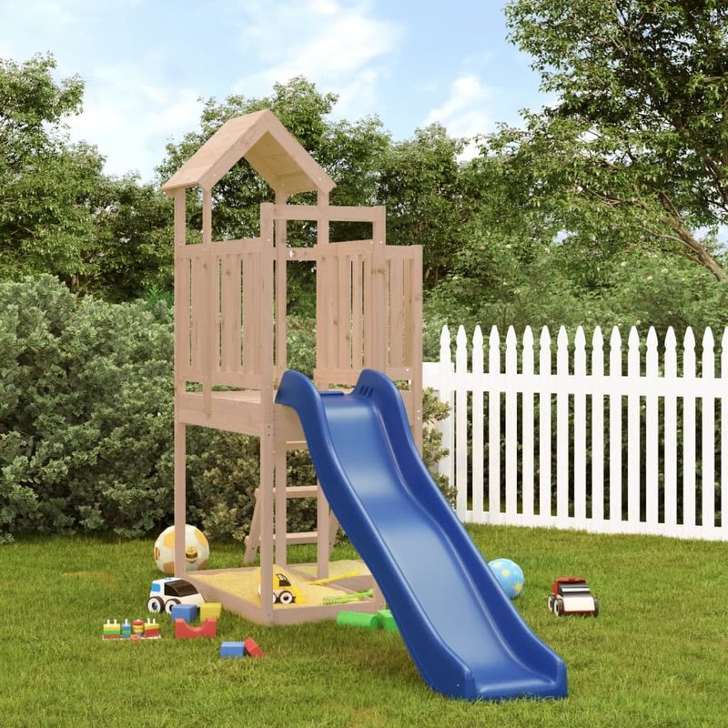 Jucarii, Copii si Bebe - Jucarii si jocuri - Jucarii de exterior - Spatii de joaca si accesorii - Set de joaca pentru exterior, lemn masiv de pin - Infinity.ro
