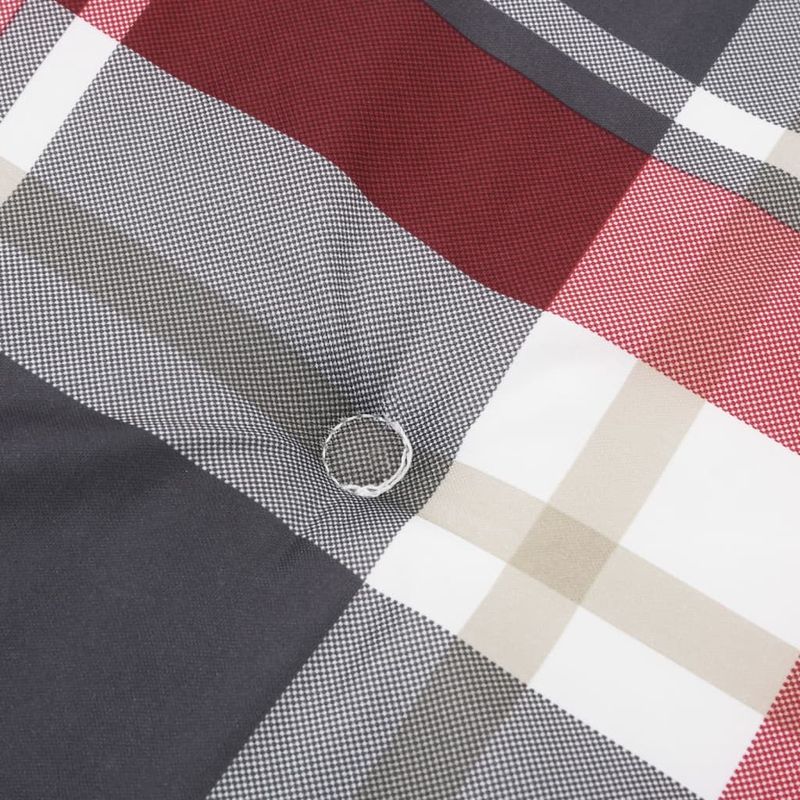 Casa si Gradina - Textile si covoare - Perne si pilote - Perne decorative - Perne scaun cu spatar inalt, rosu, carouri, tesatura Oxford, cantitate în pachet: 2 - Infinity.ro