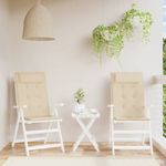 Casa si Gradina - Textile si covoare - Perne si pilote - Perne decorative - Perne scaun cu spatar inalt , 2 buc, bej, tesatura Oxford - Infinity.ro