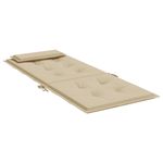 Casa si Gradina - Textile si covoare - Perne si pilote - Perne decorative - Perne scaun cu spatar inalt , 2 buc, bej, tesatura Oxford - Infinity.ro