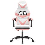 Casa si Gradina - Mobilier - Scaune si fotolii - Scaune - Scaun de jocuri, alb/roz, piele ecologica - Infinity.ro