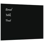 Carti si Birotica - Birotica - Accesorii de birou - Table si clipboard-uri - Tabla magnetica de perete neagra, negru, 80x60 cm  sticla securizata - Infinity.ro