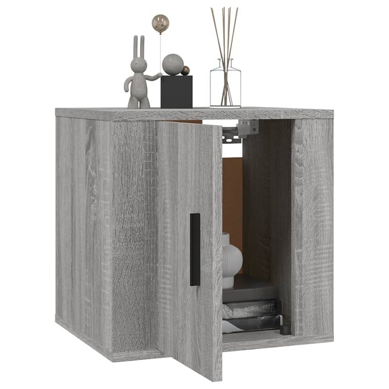 Casa si Gradina - Mobilier - Comode si corpuri - Comode - Dulap TV cu montaj pe perete, gri sonoma, 40x34,5x40 cm - Infinity.ro