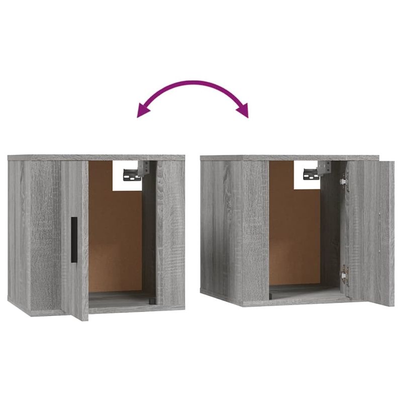 Casa si Gradina - Mobilier - Comode si corpuri - Comode - Dulap TV cu montaj pe perete, gri sonoma, 40x34,5x40 cm - Infinity.ro