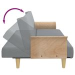 Casa si Gradina - Mobilier - Canapele si coltare - Canapele - Canapea extensibila cu cotiere, gri deschis, textil - Infinity.ro