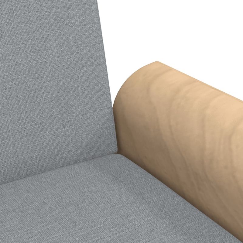 Casa si Gradina - Mobilier - Canapele si coltare - Canapele - Canapea extensibila cu cotiere, gri deschis, textil - Infinity.ro