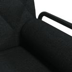 Casa si Gradina - Mobilier - Canapele si coltare - Canapele - Canapea extensibila cu cotiere, negru, textil - Infinity.ro