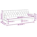 Casa si Gradina - Mobilier - Canapele si coltare - Canapele - Canapea extensibila cu cotiere, negru, textil - Infinity.ro