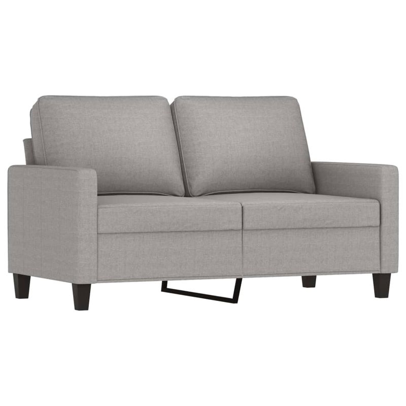 Casa si Gradina - Mobilier - Seturi de mobilier - Seturi living - Set de canapele cu perne, 2 piese, gri deschis, textil - Infinity.ro