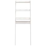 Casa si Gradina - Sanitare - Suporturi si accesorii baie - Suporturi baie - Raft de toaleta, alb, 63,5x32x179 cm, lemn masiv de pin - Infinity.ro