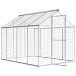Petshop - Accesorii petshop - Culcusuri si custi - Custi interior si exterior - Cotet pasari pentru exterior, aluminiu, 178 x 242 x 192 cm - Infinity.ro
