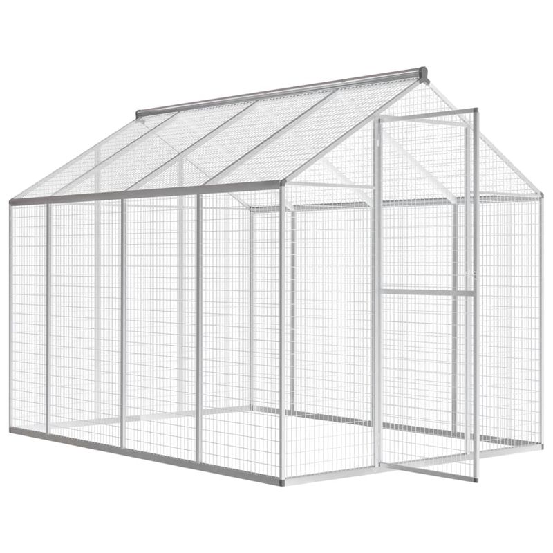 Petshop - Accesorii petshop - Culcusuri si custi - Custi interior si exterior - Cotet pasari pentru exterior, aluminiu, 178 x 242 x 192 cm - Infinity.ro