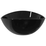 Casa si Gradina - Sanitare - Lavoar baie si accesorii - Lavoare si piedestale - Chiuveta din sticla securizata, negru, 54,5x35x15,5 cm - Infinity.ro