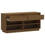 Casa si Gradina - Mobilier - Organizare si depozitare - Organizator incaltaminte - Pantofar, maro miere, 110x34x52 cm, lemn masiv de pin - Infinity.ro