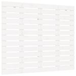 Casa si Gradina - Mobilier - Paturi si accesorii - Accesorii paturi - Tablie de pat pentru perete, alb, 106x3x91,5 cm, lemn masiv pin - Infinity.ro