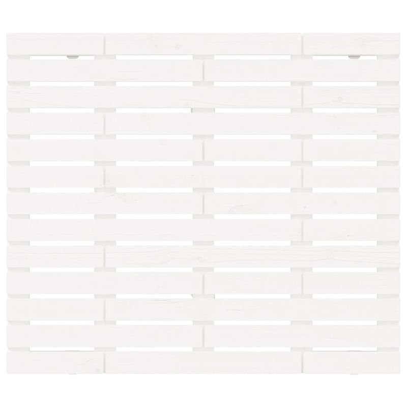 Casa si Gradina - Mobilier - Paturi si accesorii - Accesorii paturi - Tablie de pat pentru perete, alb, 106x3x91,5 cm, lemn masiv pin - Infinity.ro