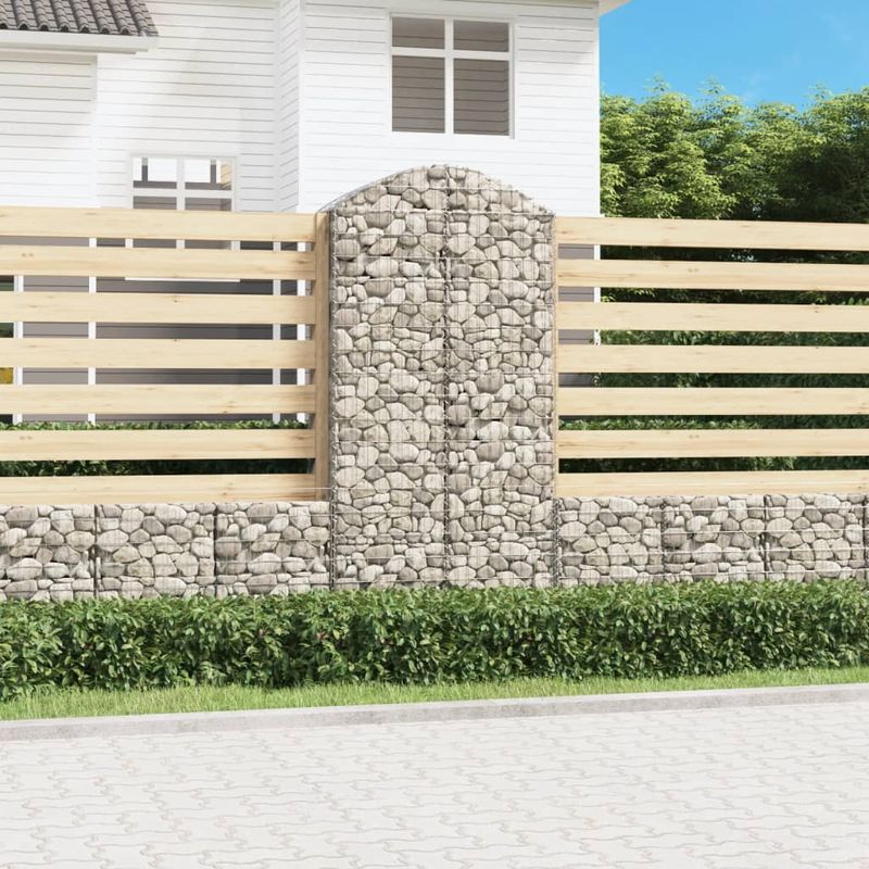 Casa si Gradina - Gradina si terasa - Garduri, panouri si accesorii - Cos gabion arcuit, 100x50x200/220 cm, fier galvanizat - Infinity.ro