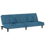 Casa si Gradina - Mobilier - Canapele si coltare - Canapele - Canapea extensibila, albastru, catifea - Infinity.ro