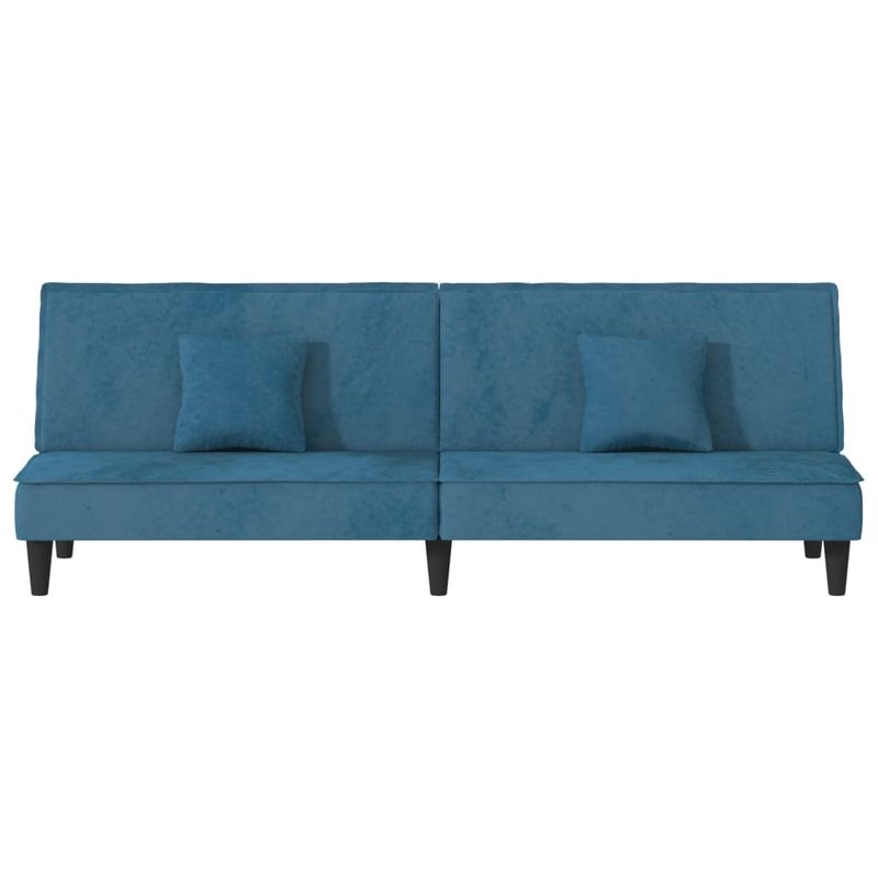 Casa si Gradina - Mobilier - Canapele si coltare - Canapele - Canapea extensibila, albastru, catifea - Infinity.ro