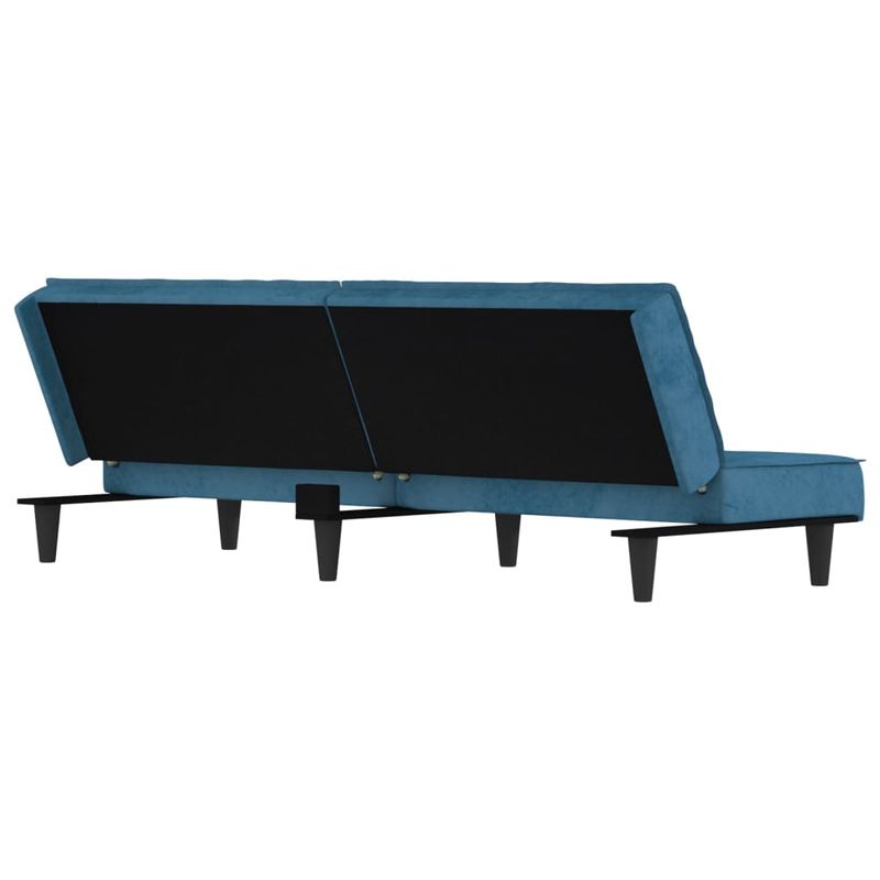 Casa si Gradina - Mobilier - Canapele si coltare - Canapele - Canapea extensibila, albastru, catifea - Infinity.ro