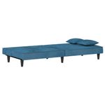 Casa si Gradina - Mobilier - Canapele si coltare - Canapele - Canapea extensibila, albastru, catifea - Infinity.ro