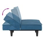 Casa si Gradina - Mobilier - Canapele si coltare - Canapele - Canapea extensibila, albastru, catifea - Infinity.ro