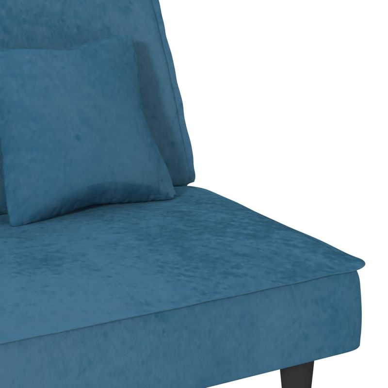 Casa si Gradina - Mobilier - Canapele si coltare - Canapele - Canapea extensibila, albastru, catifea - Infinity.ro