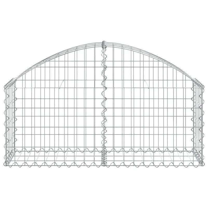 Casa si Gradina - Gradina si terasa - Garduri, panouri si accesorii - Cos gabion arcuit, 100x30x40/60 cm, fier galvanizat - Infinity.ro