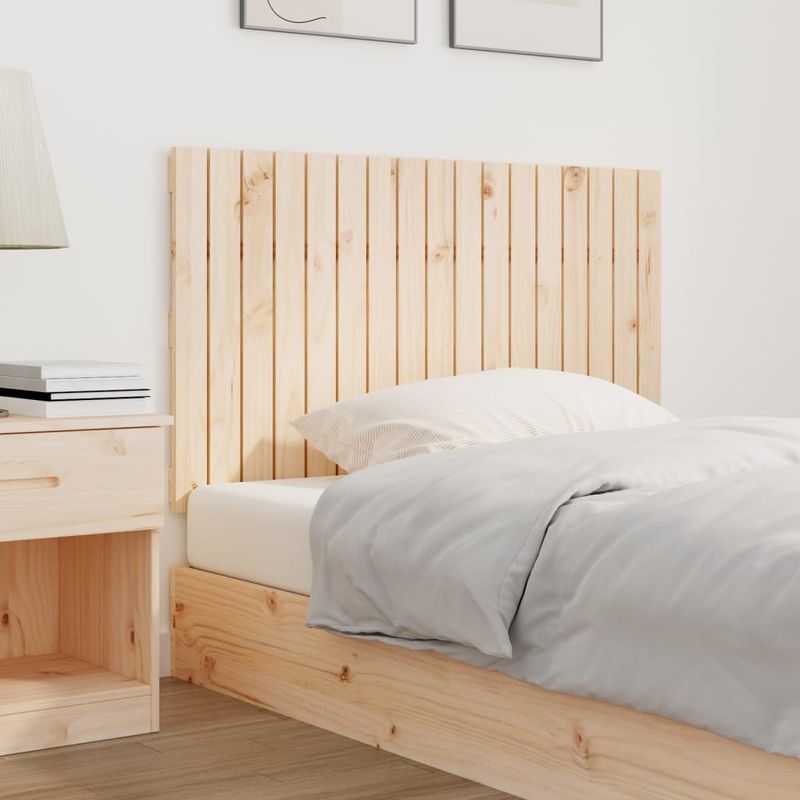 Casa si Gradina - Mobilier - Paturi si accesorii - Accesorii paturi - Tablie de pat pentru perete, 108x3x60 cm, lemn masiv de pin - Infinity.ro
