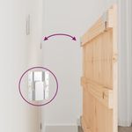 Casa si Gradina - Mobilier - Paturi si accesorii - Accesorii paturi - Tablie de pat pentru perete, 108x3x60 cm, lemn masiv de pin - Infinity.ro