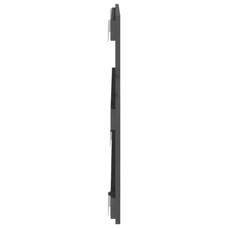 Casa si Gradina - Mobilier - Paturi si accesorii - Accesorii paturi - Tablie de pat pentru perete, gri, 108x3x60 cm, lemn masiv pin - Infinity.ro