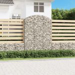 Casa si Gradina - Gradina si terasa - Garduri, panouri si accesorii - Cos gabion arcuit, 150x30x200/220 cm, fier galvanizat - Infinity.ro