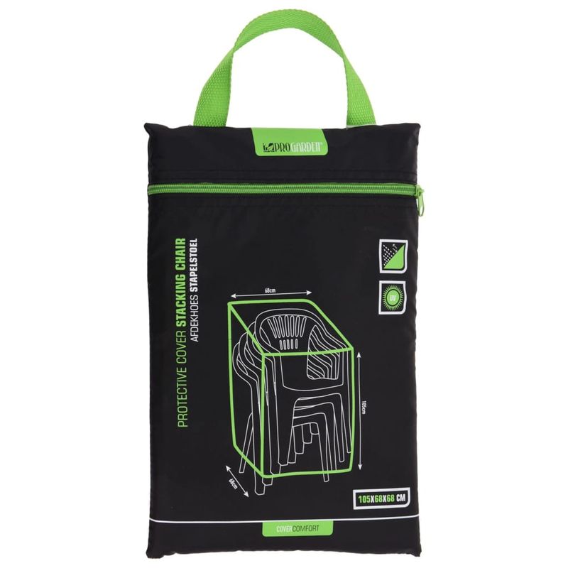 Casa si Gradina - Textile si covoare - Huse pentru mobilier - ProGarden Husa pentru mobilier de exterior, negru, 68x68x105 cm - Infinity.ro