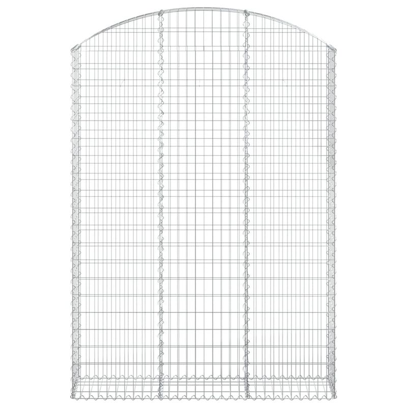 Casa si Gradina - Gradina si terasa - Garduri, panouri si accesorii - Cos gabion arcuit, 150x30x200/220 cm, fier galvanizat - Infinity.ro