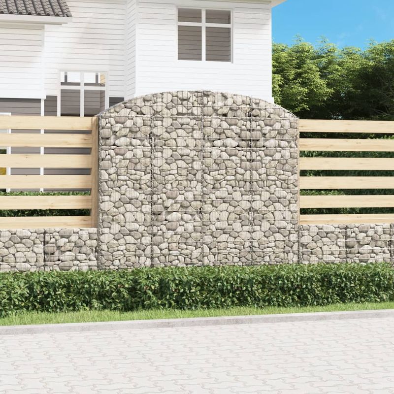 Casa si Gradina - Gradina si terasa - Garduri, panouri si accesorii - Cos gabion arcuit, 200x30x180/200cm, fier galvanizat - Infinity.ro