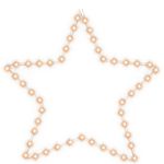 Casa si Gradina - Decoratiuni - Decoratiuni de sezon - Figurina stea de Craciun, 48 LED-uri, alb cald, 56 cm - Infinity.ro