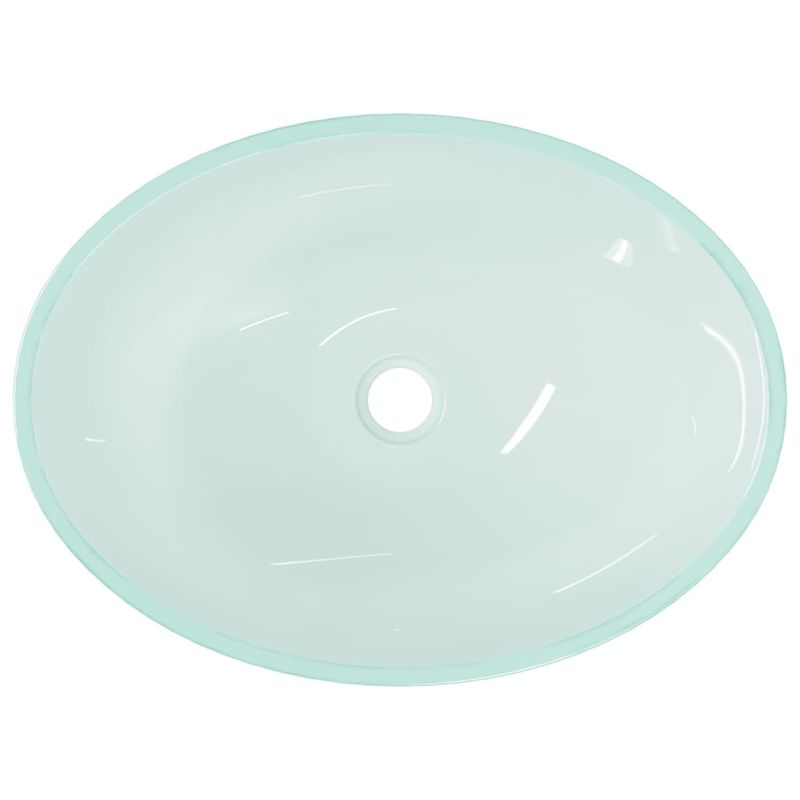 Casa si Gradina - Sanitare - Lavoar baie si accesorii - Lavoare si piedestale - Chiuveta din sticla, 50x37x14 cm, mata - Infinity.ro